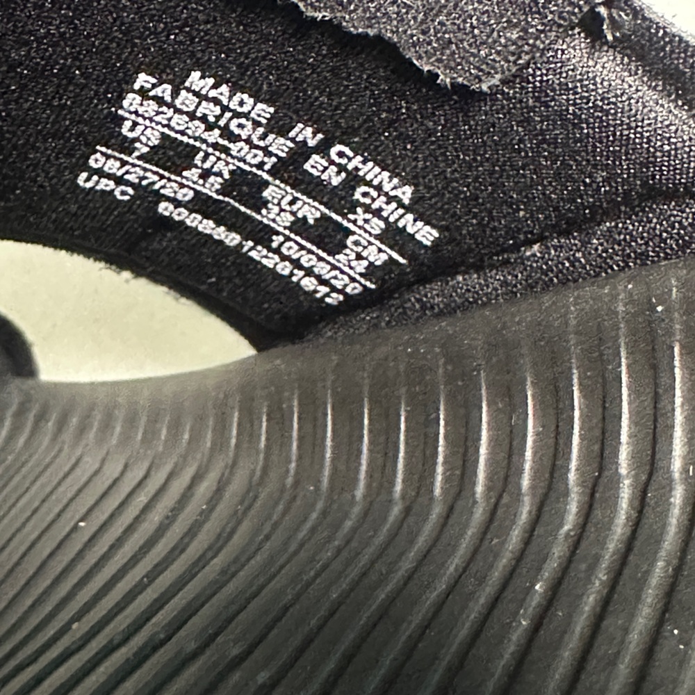 Women’s Nike Black Slide Tanjun Sandals with White Logo size 7 - Picture 7 of 7